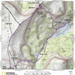 The Devil's Causeway Loop is marked in purple
