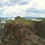 Hiking Devil's Causeway near Yampa, CO